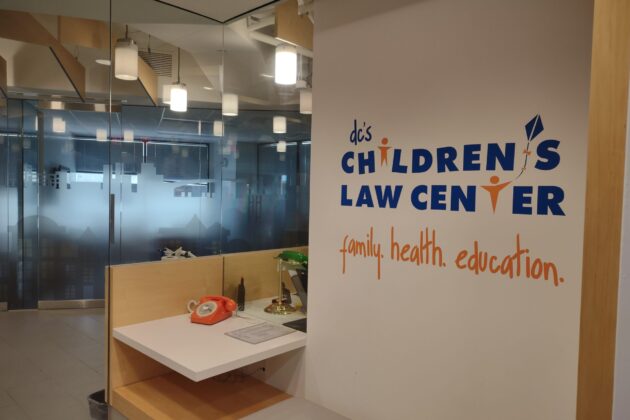 Entry way outside of Children's Law Center office.